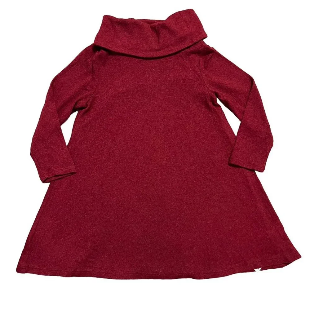 Old Navy 2T Maroon Turtleneck Dress